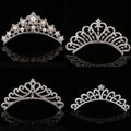Fashion Wedding Accessories Headbands Hair Accessories Luxury Alloy Rhinestone Wedding Crown Tiara for Women