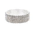 Fashion Sparkle Crystal Rhinestone Stackable Stretch Tennis Bracelets for Women Jewelry