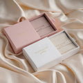 Custom Luxury Cardboard Jewelry Box - Gold Foil Embossing & Velvet Pouch | Matt Lamination UV Coating for Socks & Jewelry