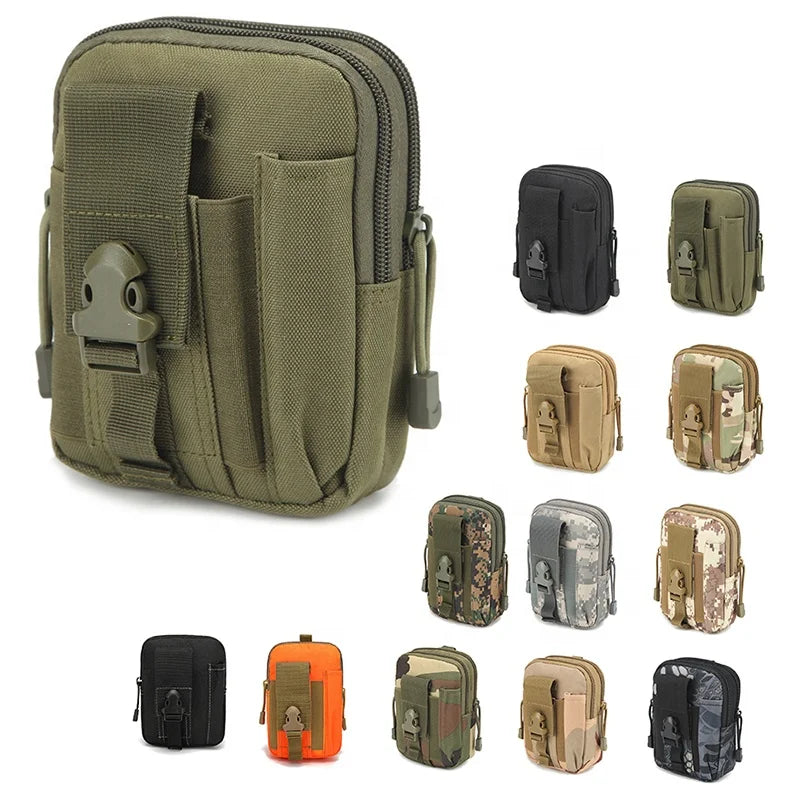 EDC Survival Tool Outdoor Lifesaving Outdoor Belt Multifunction Phone Pocket First Aid Kit Molle Pouch Bag