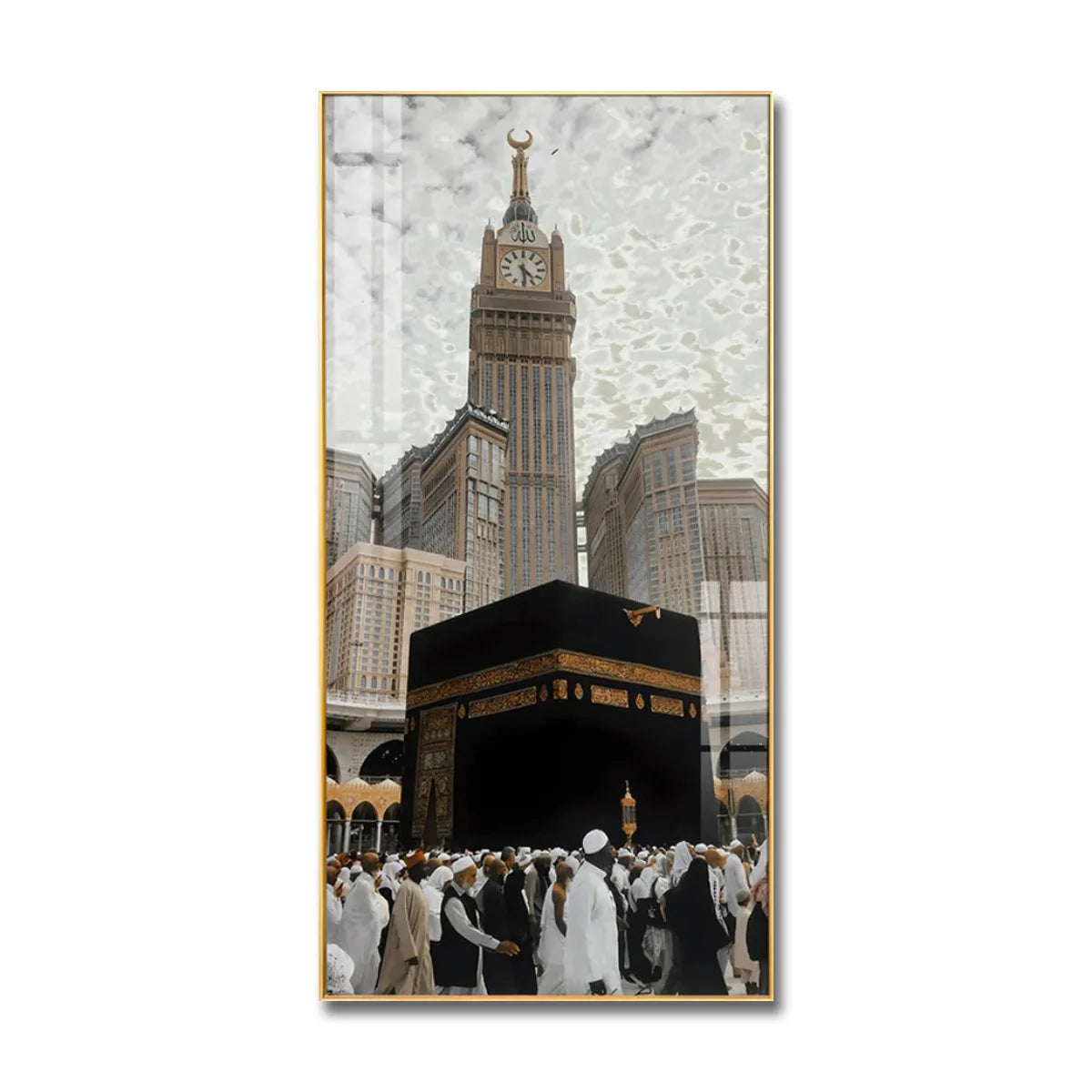 Islam Decorations for Home Crystal Porcelain Decorative Paintings Crystal Glass Art Paintings of Islamic Wall Art Arabian Fresco