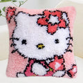 Hot Selling Printed Canvas Modern Latch Hook Kitty Patterns Pillow Cover Cushion  Kits for Adults Beginners