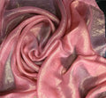 Factory Price Direct Sales Spot Supply Airflow Wrinkle Hot Stamping High-end Fashion Clothing Hanfu Skirt Fabric Tela Dorada