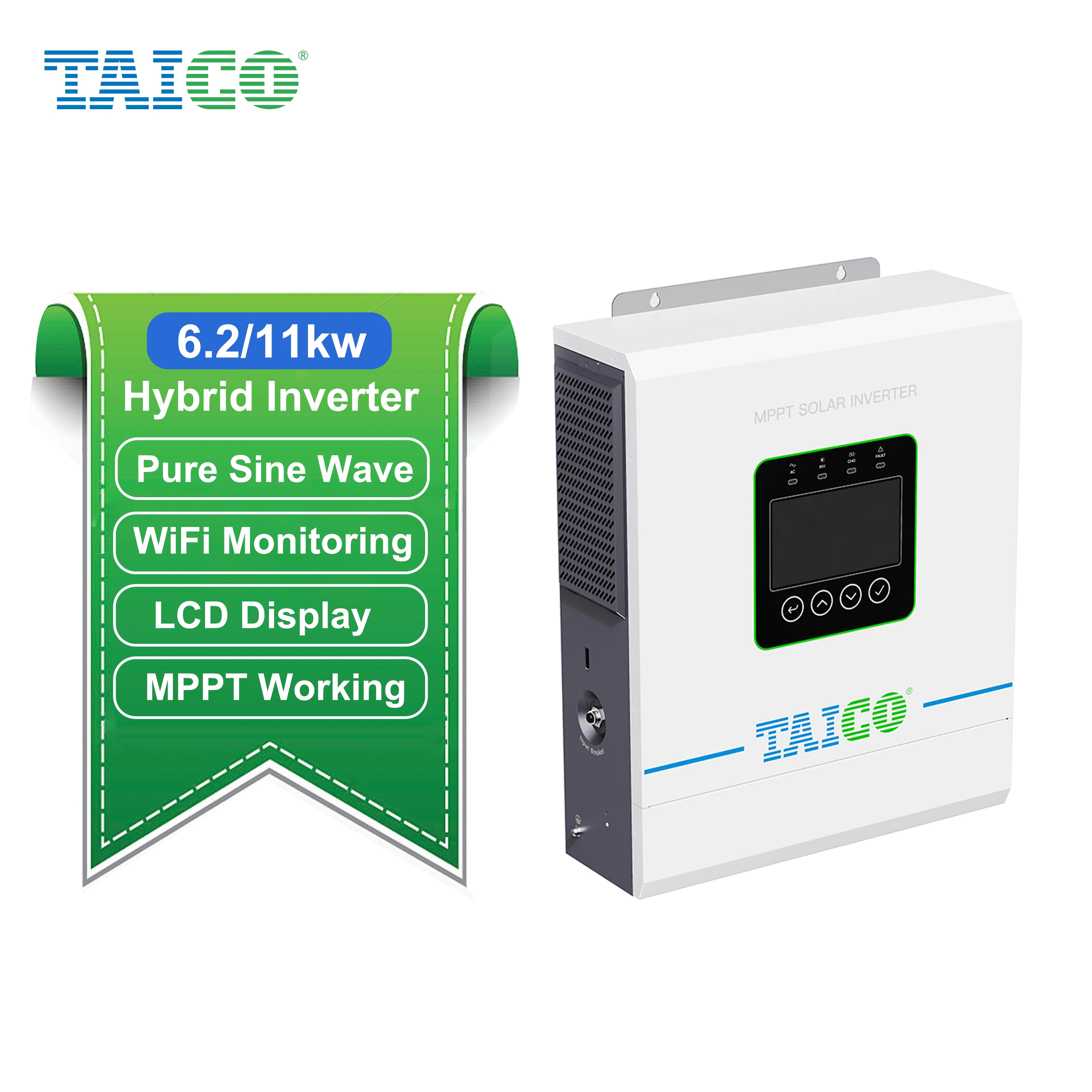 TAICO OFF-Grid Tie Solar Inverter 11Kw Parallel Type Off-grid Inverter Solar Inverter Price Solar Inverter With TUV