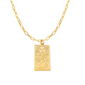 European and American Ins Retro Sun Moon Relief Necklace Jewelry Men and Women's Stainless Steel Plated 18 Real Gold Jewelry