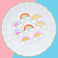 New Selling Fashion Clothes Accessories Resin Key Chain Children Mini Small Toys Rainbow Resin Art