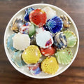 Cute 10pcs/bag 11*12mm Colorful Ceramic Clay Bead Handmade Graffiti Shell Beaded Charm for DIY Making Jewelry Accessories