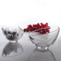 Durable Oblique Mouth  Sunflower Seeds Vegetable Glass Bowl Simple Glass Bowl for Home Use