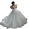 2023 New Beading Fashion Vestido De Noiva Bridal Gown Women Long Tail Wedding Dress