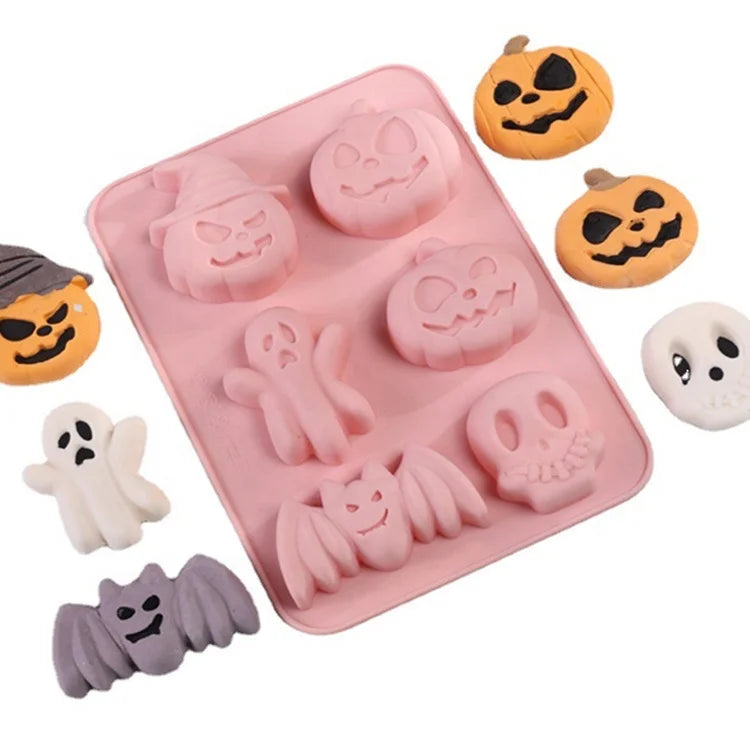 OEM ODM New Festival Products Hallowmas Molde De Silicona Cake Decorating Tool Candy Chocolate Biscuits Cookie Silicone Mold