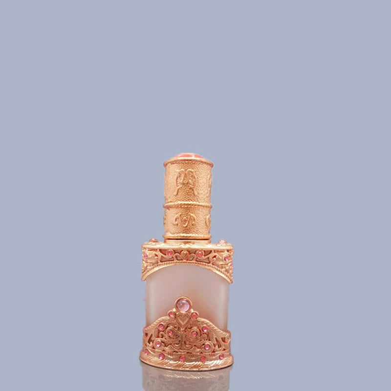 12ml Empty Cylinder Luxury Glass Bottles with Screw Cap and Screen Printing for Serum & Essential Oils Ready to Ship in Stock