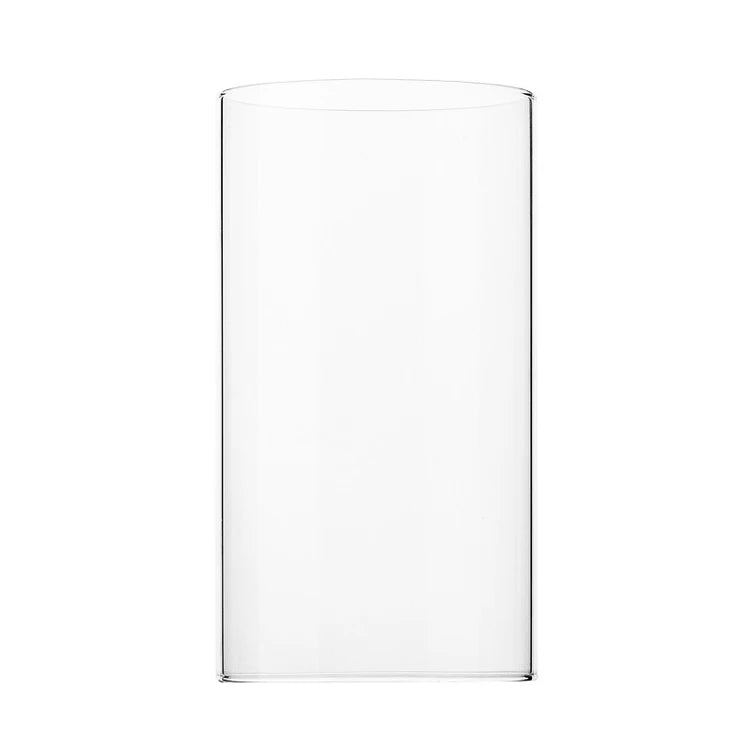 Glass Cylinder Candle Holder Tube Shade Sleeve Glass Tealight Candle Holder for Wedding Party Centerpiece Table Decoration