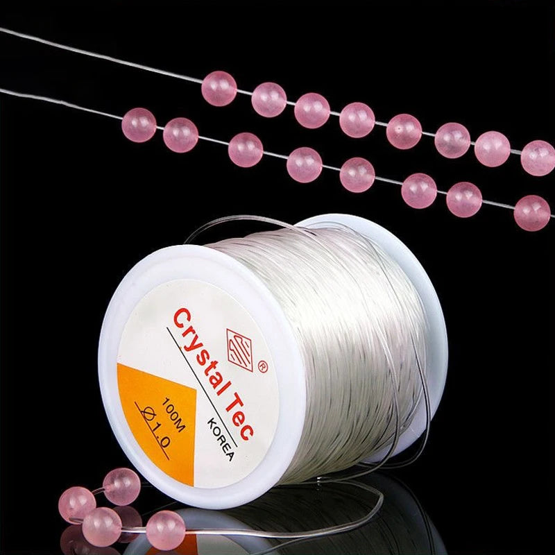 Wholesale 0.5mm/0.6mm/0.7mm/0.8mm/1.0mm Crystal Elastic Thread for Making Jewelry Necklaces Bracelets and Friendship Chains