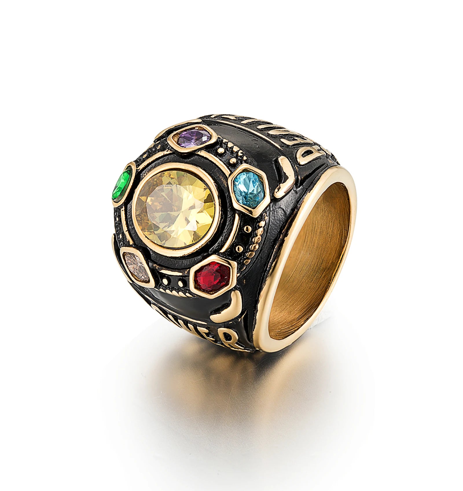 Customized Trend Men's Wholesale Fashion Titanium Steel Finger Ring Jewelry Accessories for Men
