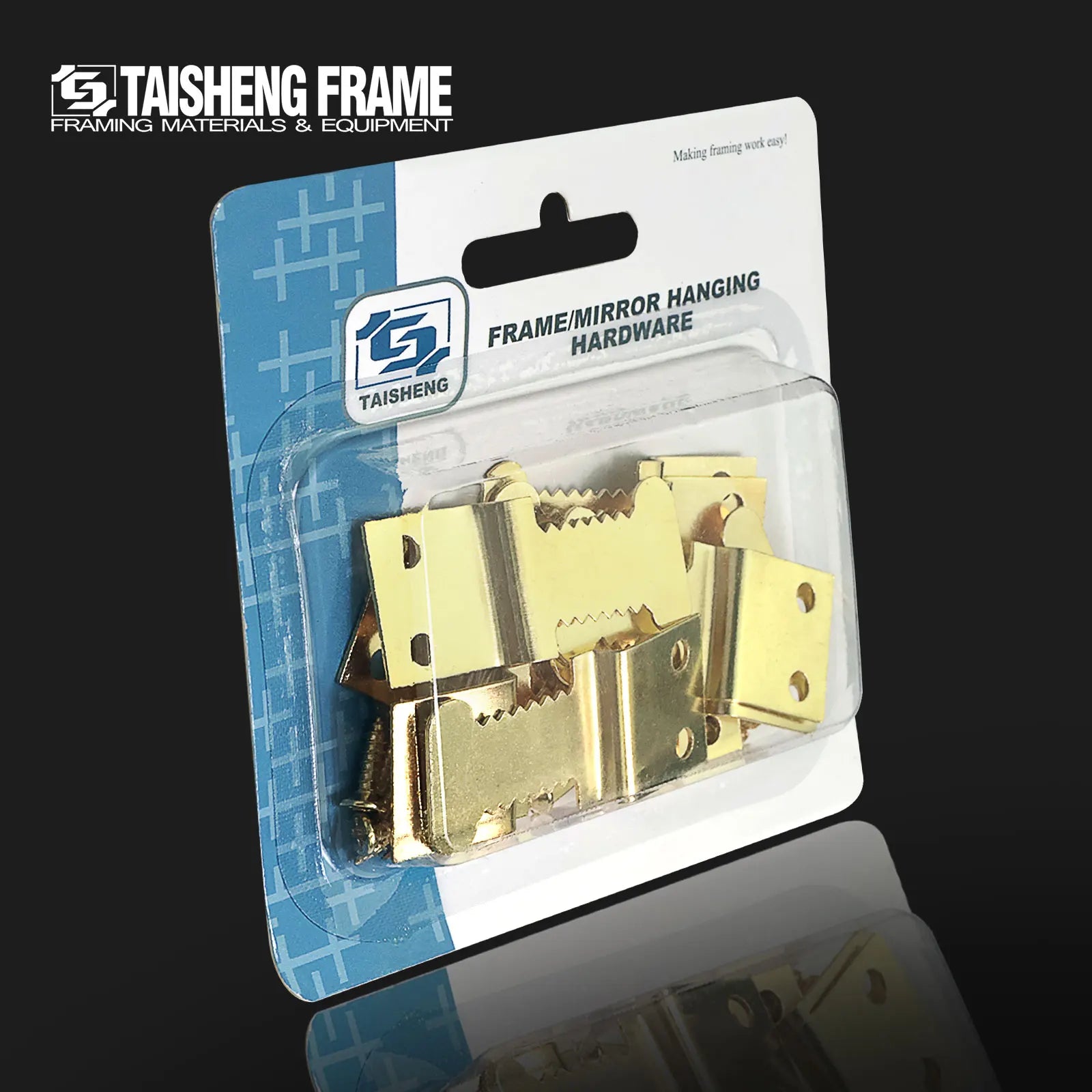 TS-K306 30PCS Sawtooth Picture Hangers Photo Frame Hanging Hook Kits Picture Frame Wall Mount Hardware