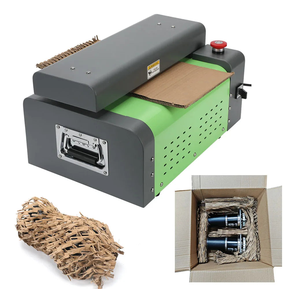Eco Used Recycling Crinkled Paper Honeycomb Cardboard Cutting Small Waste Carton Paper Shredder Machine for Home
