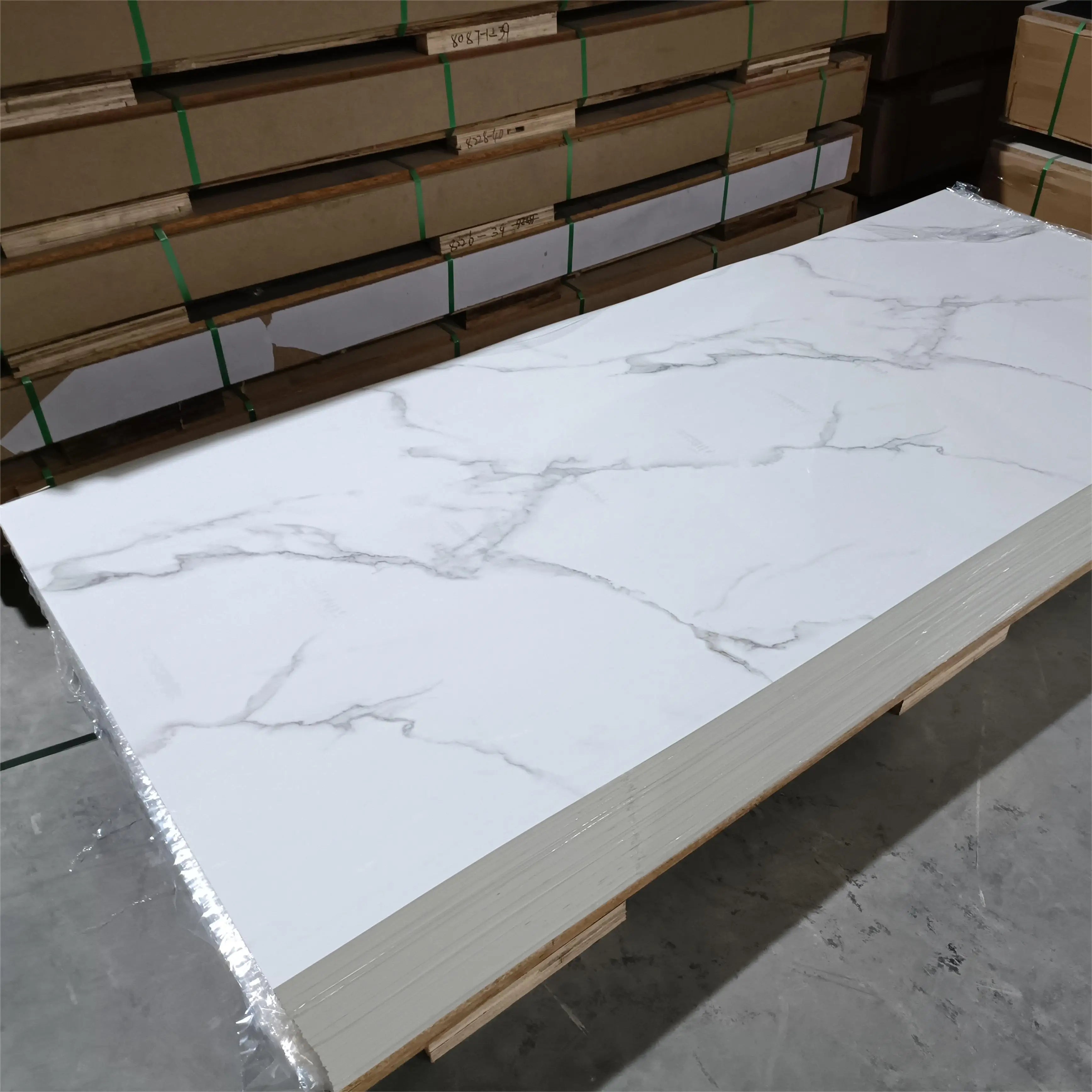 Marble UV Sheet Wholesale Price High Glossy Artificial Marble Plastic Pvc Pvc Marble Wall Panel