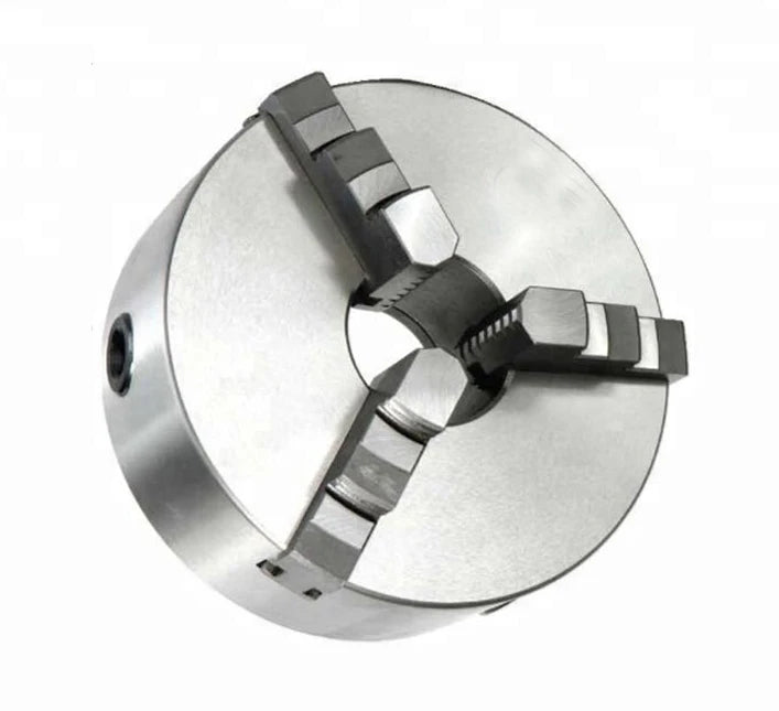 Yiyuan Manual Stainless Steel 3/4-Jaw Self-Centering Lathe Chuck for CNC Lathes & Woodworking Turning