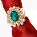 Diamond Napkin Rings Color Crystal Rhinestone Bling Napkin Holders for Wedding Christmas Dinner Party Home Table Decoration