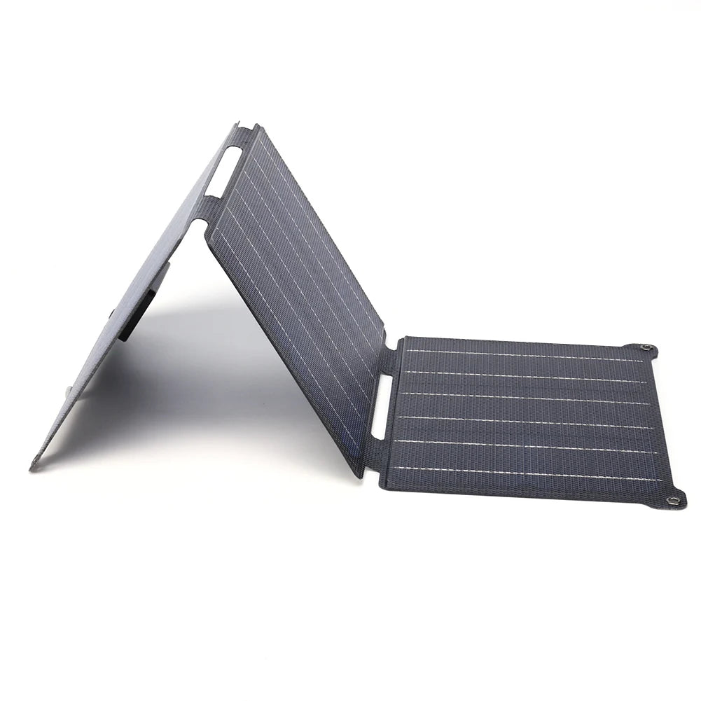 BUHUSHUI  Portable 21W 12V/5V Solar Charger  Foldable ETFE Solar Panel Charger Super Slim Waterproof