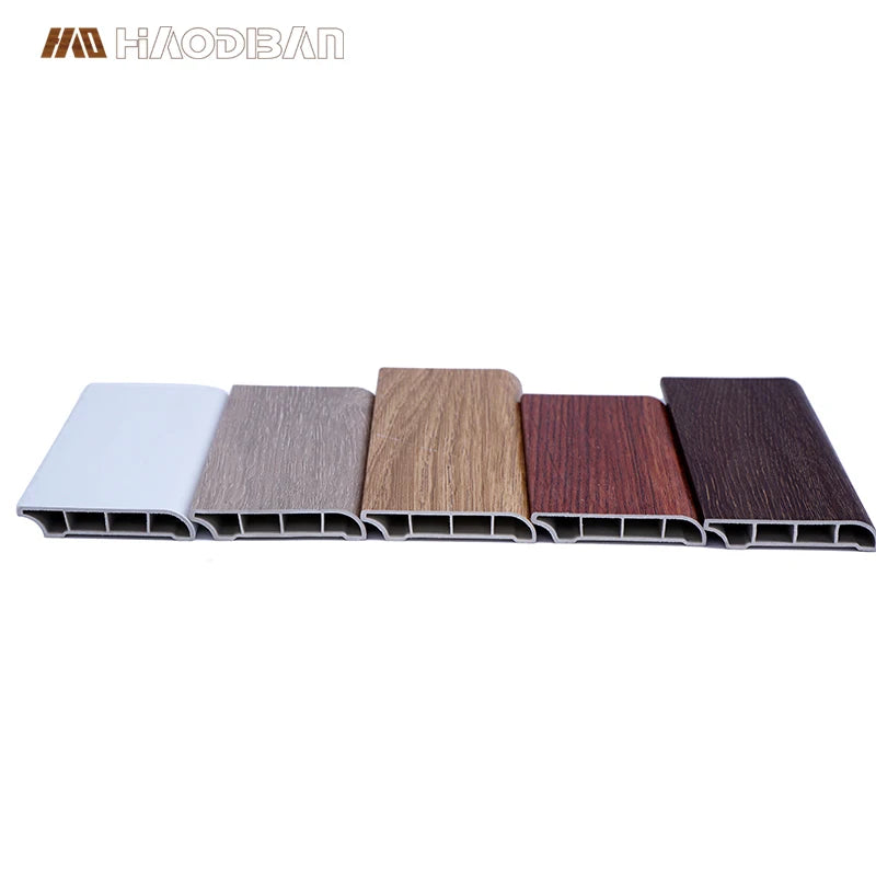 Waterproof Modern SPC Baseboard Molding White Flexible Bathroom PVC Skirting Board for Wall LVT Vinyl Floor Tile