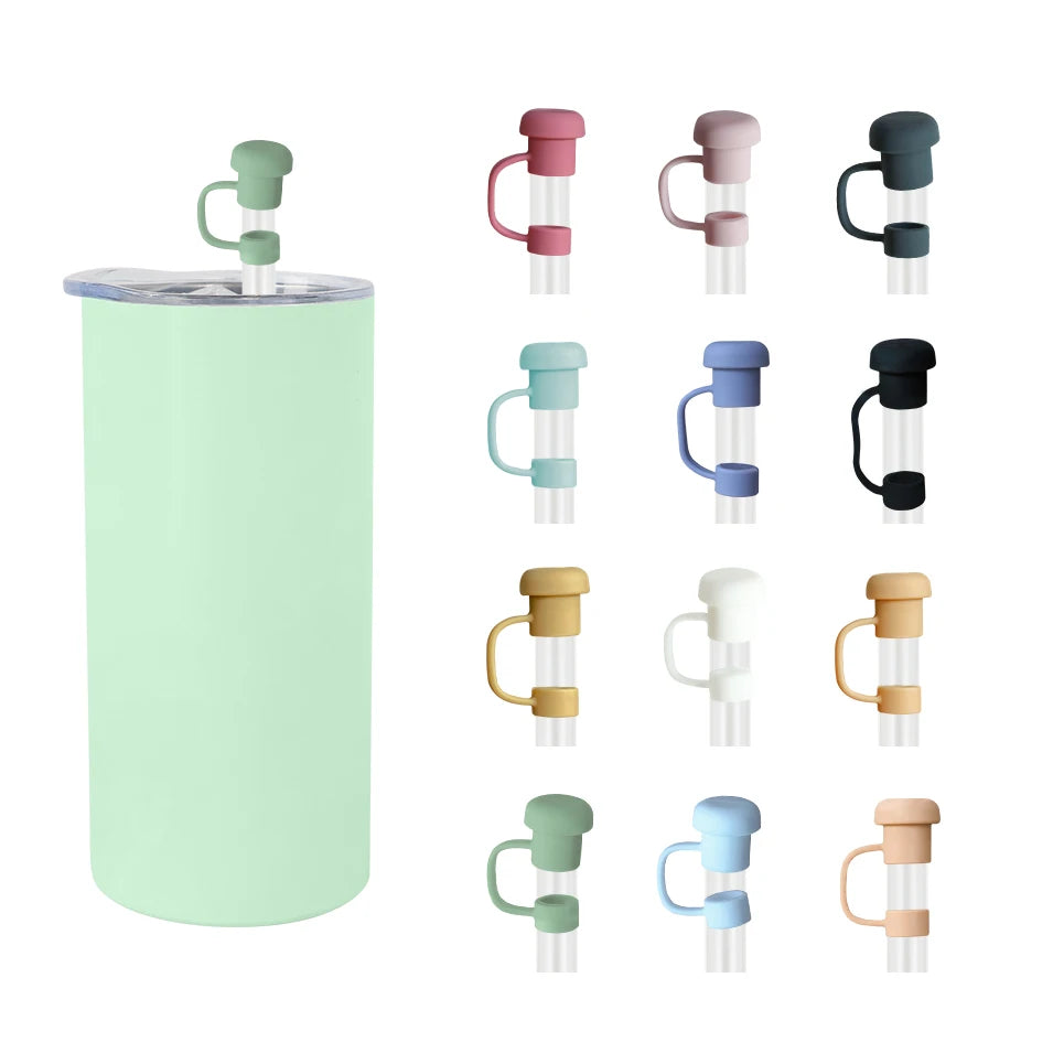 PAISEN Silicone 10mm Multicolored Cup Accessories Straw Cap Topper Tumbler Straw Cover Dust-proof Drinking Straw Tips Cover