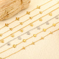Fashion Crown Charm 18K Gold Plated Stainless Steel Bracelet Luxury Shell Charms Chain Bracelet for Women Jewelry