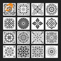 16pcs Square Quilting Custom Cake Stencils Decorating Plastic Template Royal Icing Airbrush Painting Drawing Art Stencil ST-6055