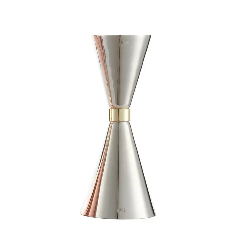 Stainless Steel & Nylon Eco-Friendly Cocktail Jigger with Copper Gold Finish Customizable Bar Measuring Tool for Bartending