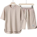 Summer Fashion New Men's  Set Sportswear Gym Casual Top + Short Shorts 2 Piece Set Wholesale Custom Logo Men's T-Shirt Suit