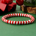 Go2boho Minimalist Heishi Design Wholesale Fashion Jewelry Christmas Day Friendship Stretch Bangle Clay Bead Bracelet for Women