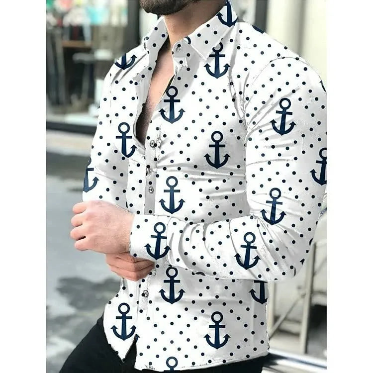 Men Dressing Shirts Stand 100% Polyester Shirts for Men Long-sleeved Professional Shirt for Men