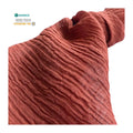 High Quality 100% Ramie Denim Fabric Medium Weight Crinkle Design OEKO Certification Summer Clothing Cars Bags Upholstery