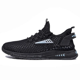New Man Sneaker Fashion Trend Mesh New Comfortable Mens Sports Shoes Black