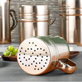Wholesale Eco-Friendly American Style Silver Stainless Steel Multi-functional Microwave Safe Salt Spice Shaker Powder Sugar