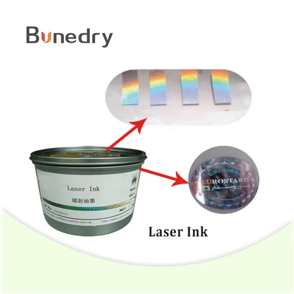 Laser Ink Colorful Holographic Screen Printing Ink for Brand Authentication Label Sticker Packaging Card Printing