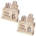 Tailai Birthday Gift Wood Creative Birthday Present Birthday Card Wooden Art Craft