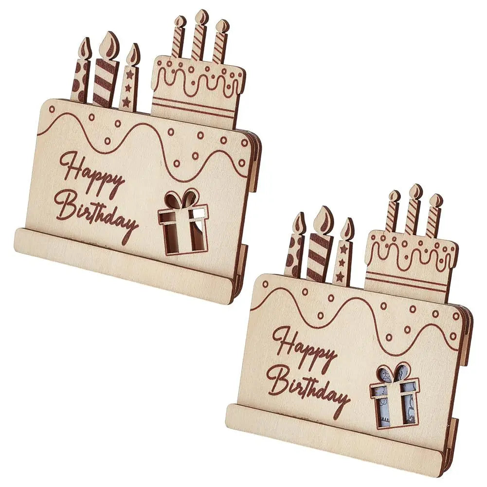 Tailai Birthday Gift Wood Creative Birthday Present Birthday Card Wooden Art Craft