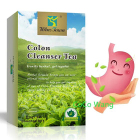 Colon Tea Chinese Natural Herbs Detox Clean Beauty Fit Slim Green Flat Belly Tummy Lotus Leaf Cassia Seed Sesame Seed Tea