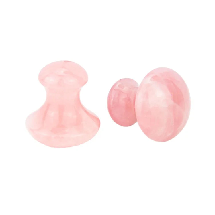 Mushroom Jade Roller Therapy Natural Jade Derma Facial Roller Neck Healing Slimming Massager Rose Quartz Lift Skin Tools