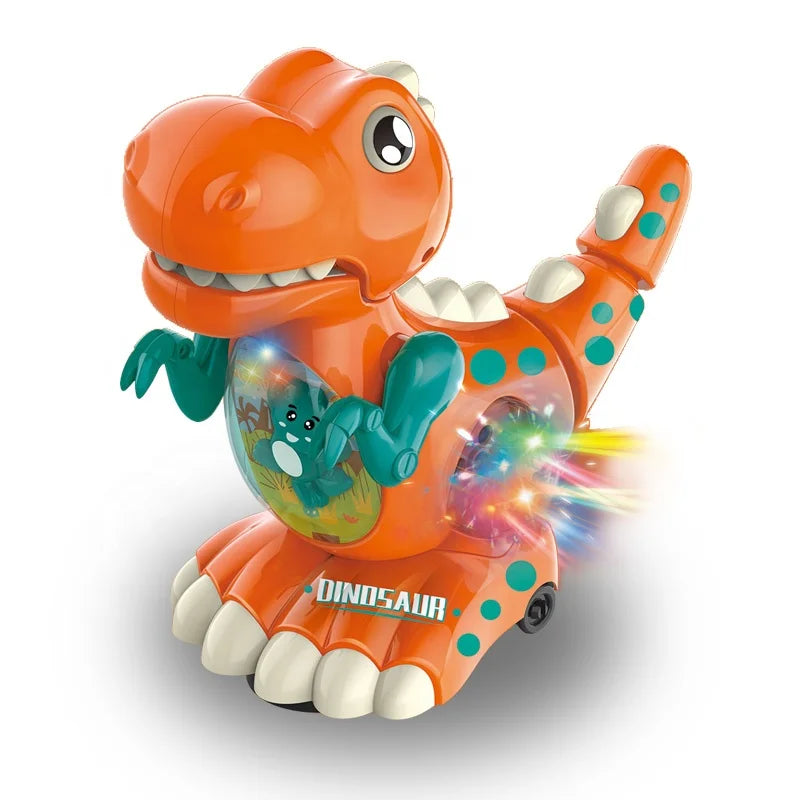 Popular Electric Universal Walking Dinosaur Toy Animal Plastic Walking Dinosaur With Light and Music