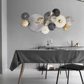 122X56cm Simple Art Soft Decoration Wall Hanging Decor Bar Cafe Living Room Restaurant Iron Circle Wall Hanging