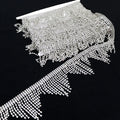 D028 10yards Rhinestone Claw Chain  Rhinestone Tassel Chain for Rhinestone Body Chain Dress Decoration