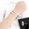 Fatingna Inspirational Jewelry Plain Metal Open Blank Stainless Steel Bangle Custom Gold Plated Engraved Men Cuff Bracelet