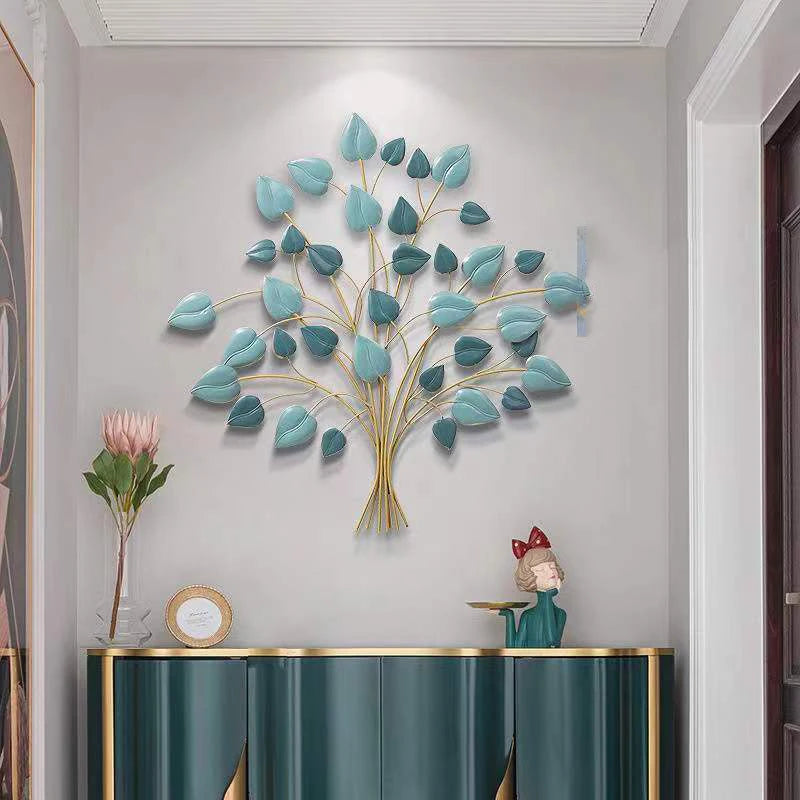 96x91cm Elegant Modeling Design Simple Modern Art Wall Decor Luxury Generous Tree Shaped Metal Wall Decoration for Living Room