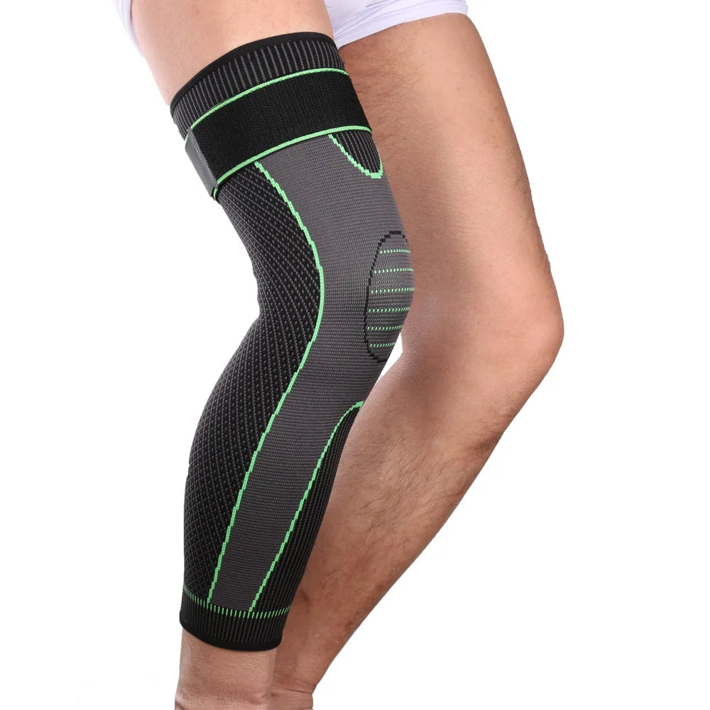 Full Leg Compression Sleeves Long Leg Knee Sleeve for Women Men Running Basketball Football Cycling