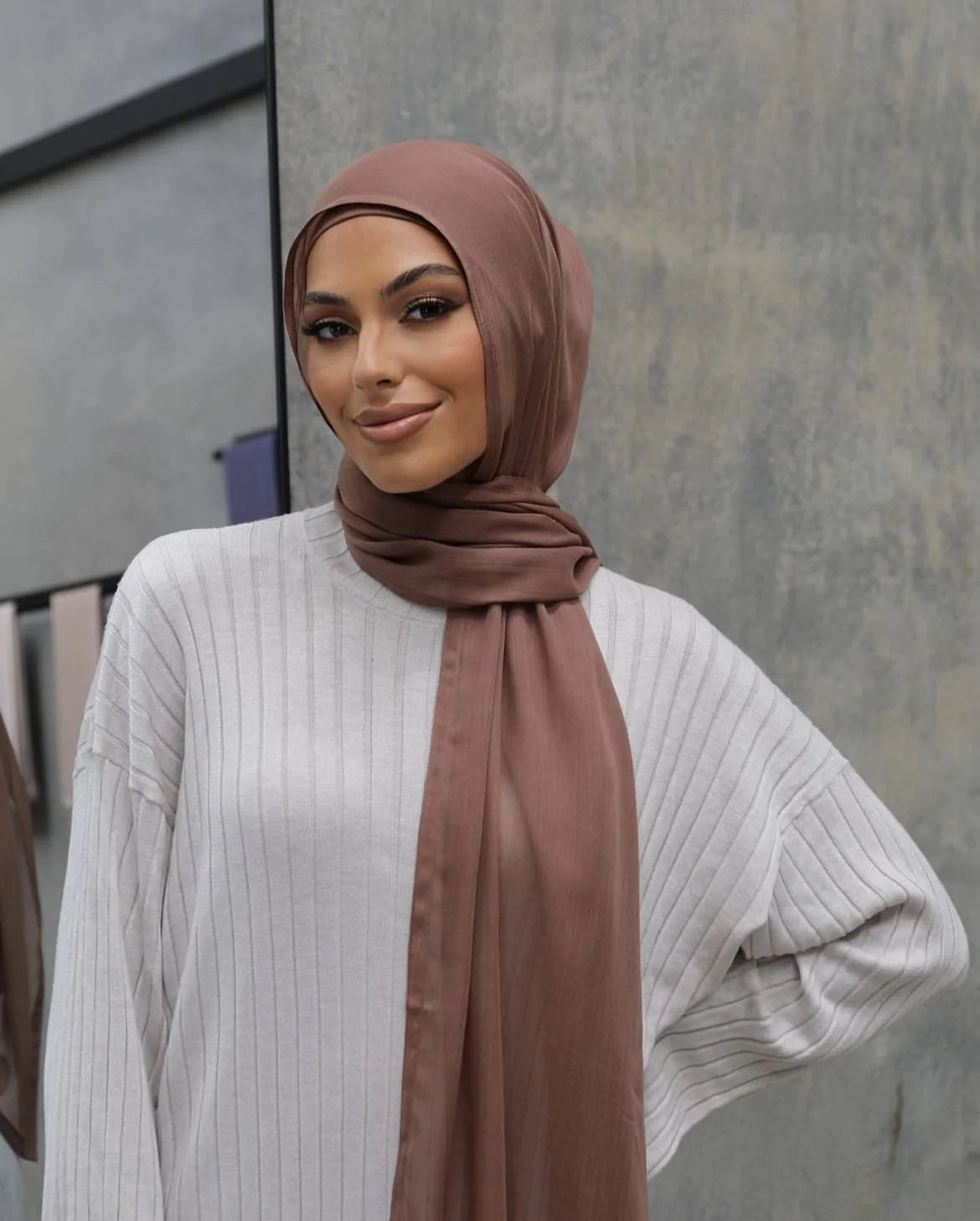 Australia Plain Viscose Modal Hijab Scarf Double Stitching Breathable Light Weight Shawl Scarf Muslim Women