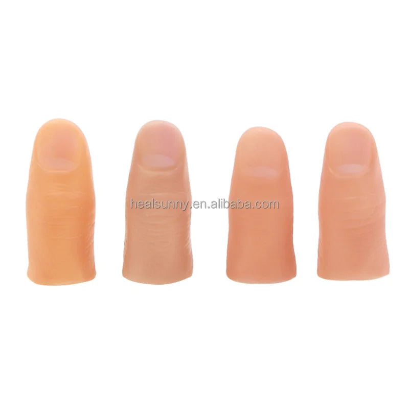 Magic Trick Thumb Rubber Props Toys Soft Thumb Tip Finger Tricks Funny Prank Party Favor Stage Magician Props Tool Gifts