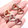 Gaby New Heart Stainless Steel Belly Button Ring Top Mount Heart Shape Navel Ring with Pearl Body Jewelry Piercing