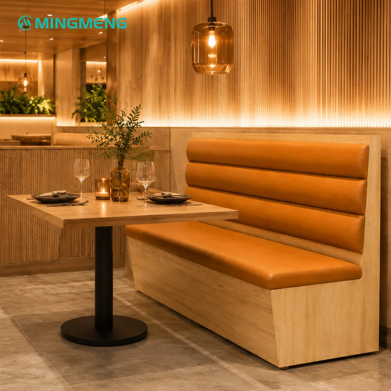 Modern Custom Restaurant Dining Furniture Wooden Table and Chairs